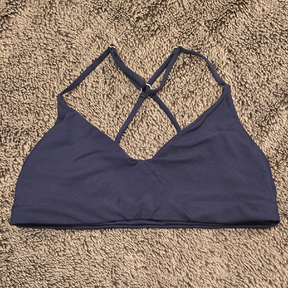 Carve Designs Deep Blue Strappy Swim Top - Picture 1 of 3